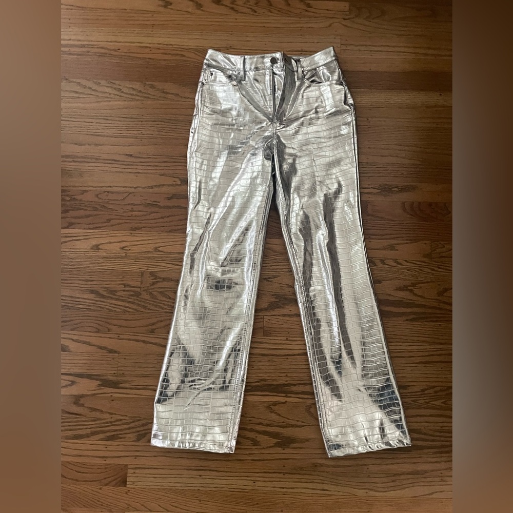 (SOLD) AFRM metallic pants size 24 - Coachella Stagecoach Festival